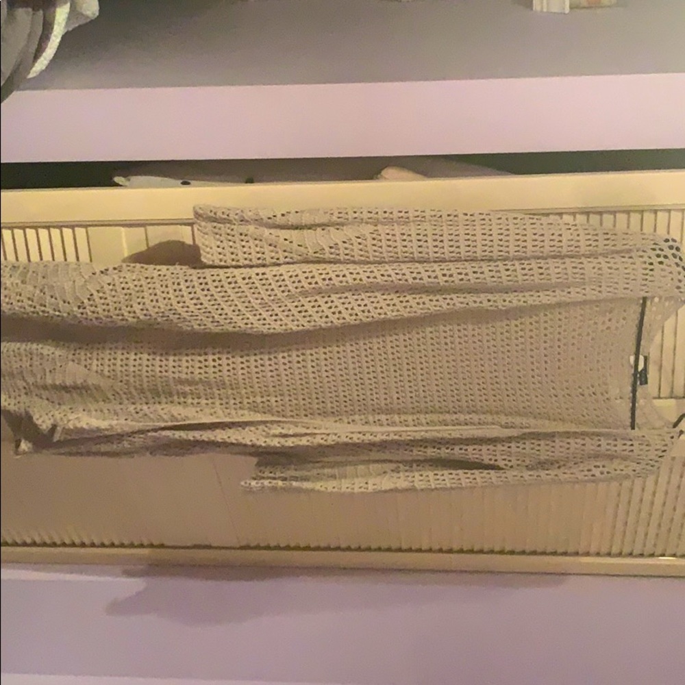 Long cream cardigan